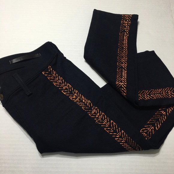 Rag and Bone The Bengal Embroidered Skinny Jeans - Picture 7 of 8